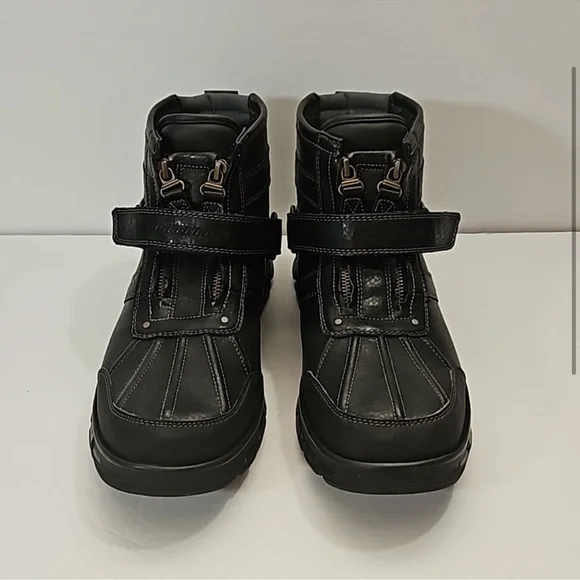 Skechers Men's Heavy Duty Water Resistant Weatherproof Boots Black 10.5 - Picture 2 of 8